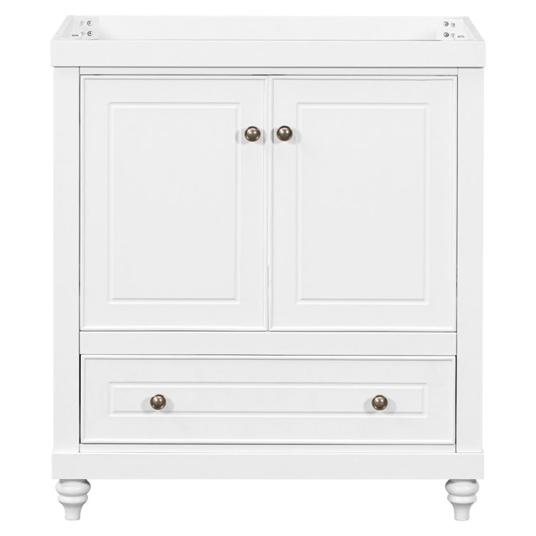 Healthomse 29.5" Single Bathroom Vanity Base only in White Wayfair